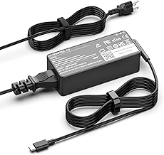 45W USB-C Laptop Charger Compatible with Lenovo ThinkPad T480 T490 T570 T580 T580S E480 E485 E495 E595; Yoga 720 730 730s S730 910 920 C630 C930 C940 S940; Chromebook 100E 300E 500E C330 C340