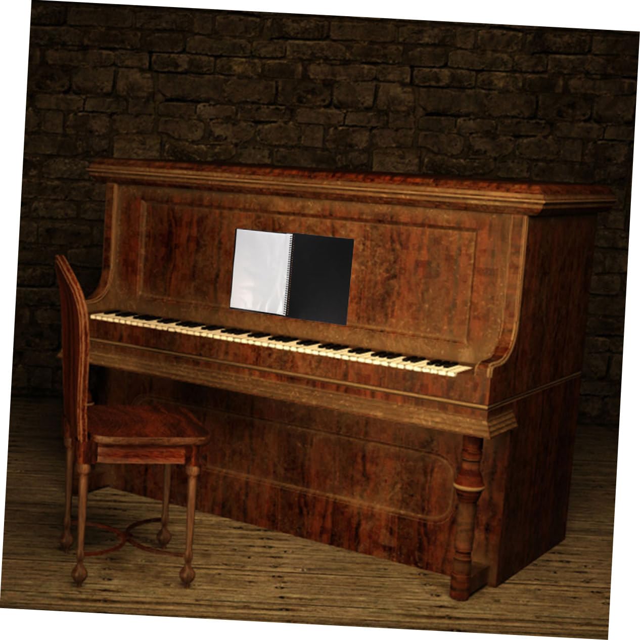 HEMOTON 2pezzi Raccoglitore Spartiti Musicali con Inserti Trasparenti Cartella di Carta Ispessita per Organizzazione e Conservazione Pagine Adatto per Pianoforte e Altre Performance