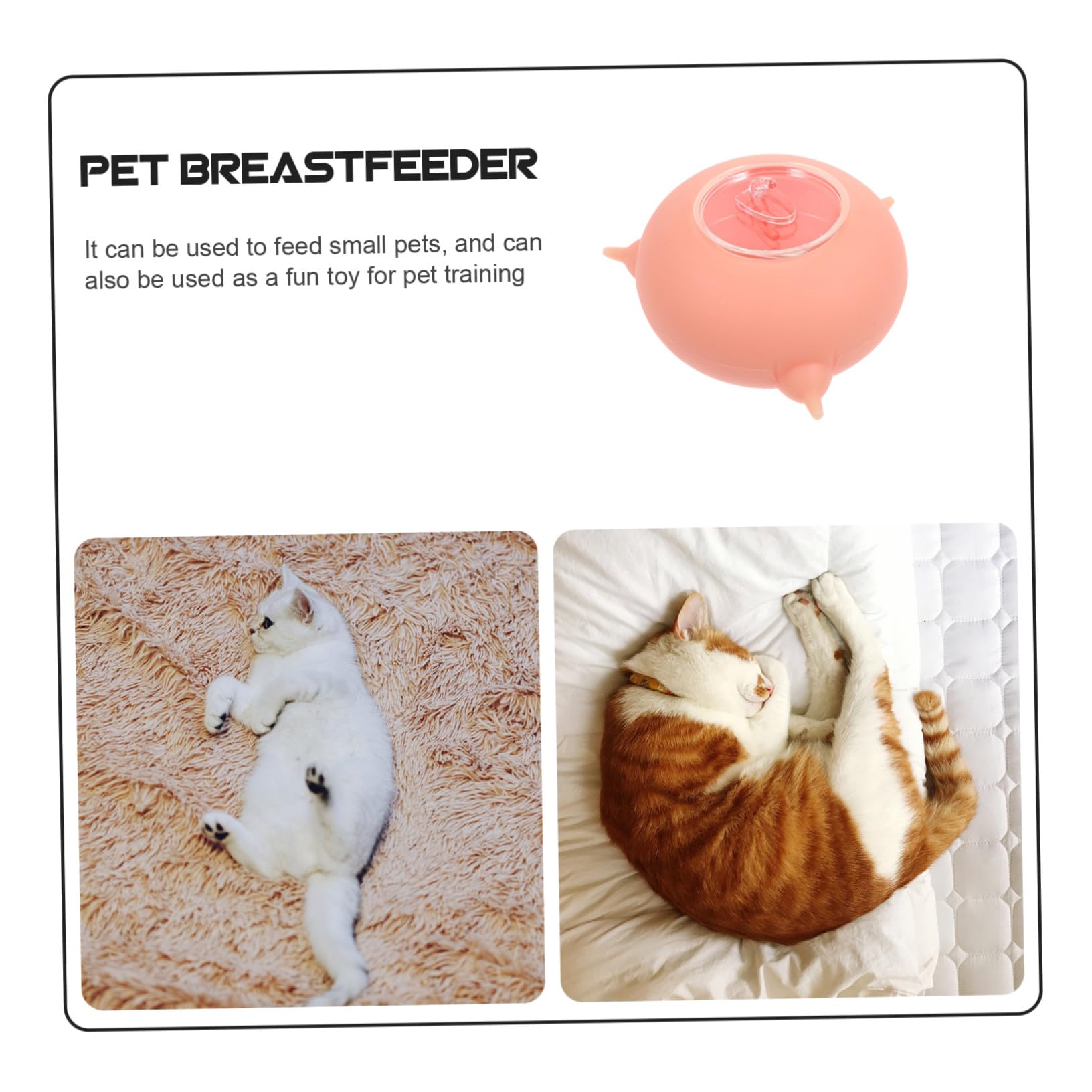 Milisten Giocattolo per Alimentazione di Piccoli Animali Domestici in Silicone Leggero e Resistente per L’addestramento la Nutrizione dei Cuccioli