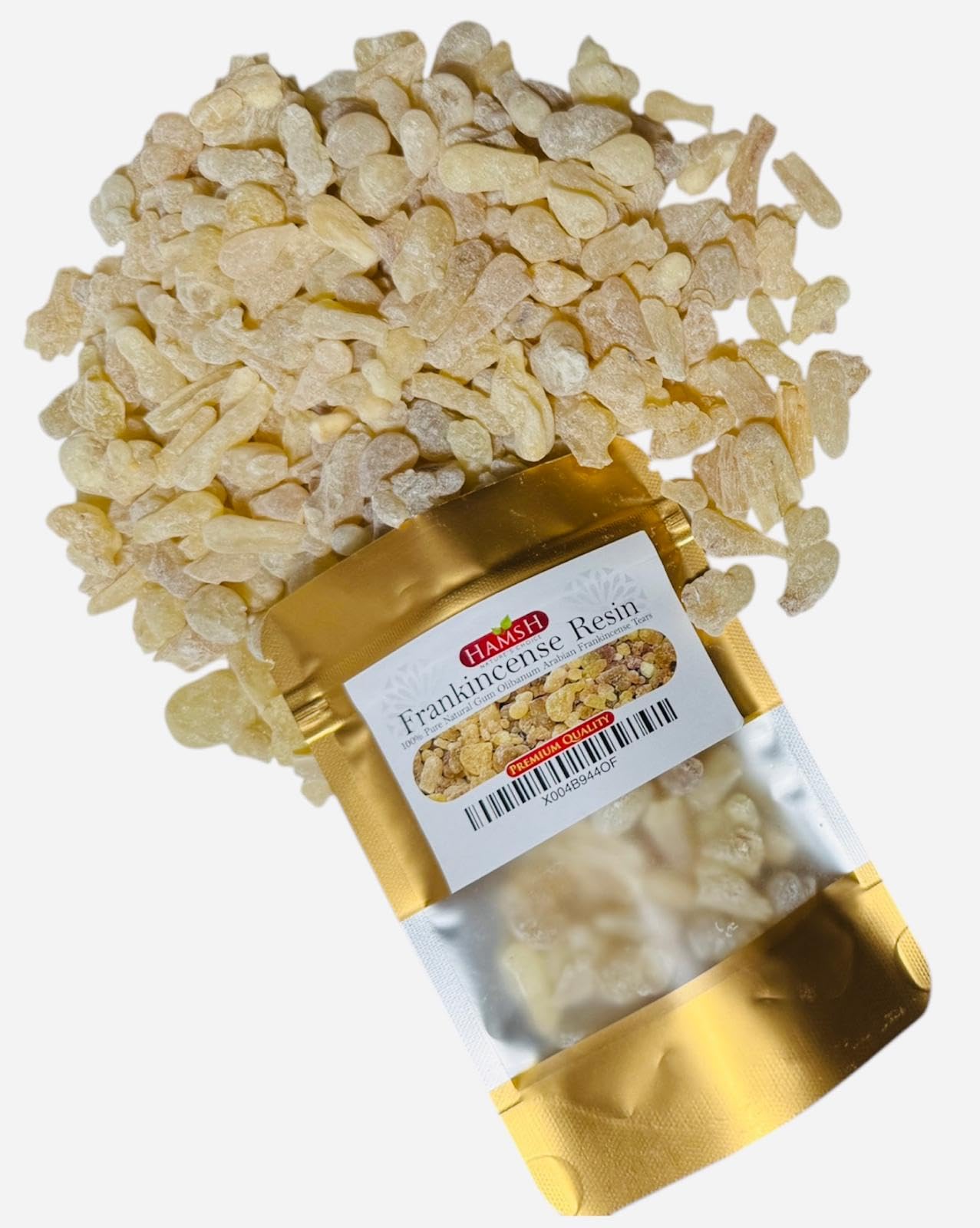 Premium Weihrauchharz, 118 ml, Reine, natürliche, aromatische Tränen für Räucherstäbchen, arabischer Olibanum-Gummi für Bakhoor und Aromatherapie