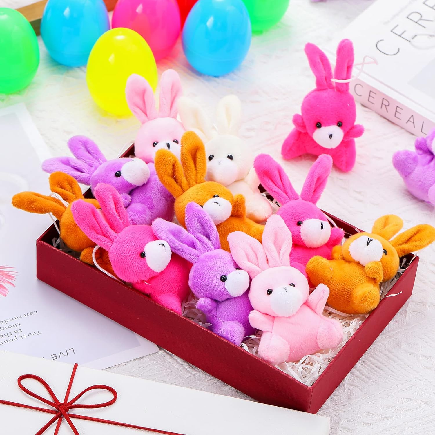 Figuras Decorativas De Conejitos De Pascua – Set De 12 Miniaturas Para Tartas, Mesas Y Manualidades – Material No Tóxico, Reutilizable