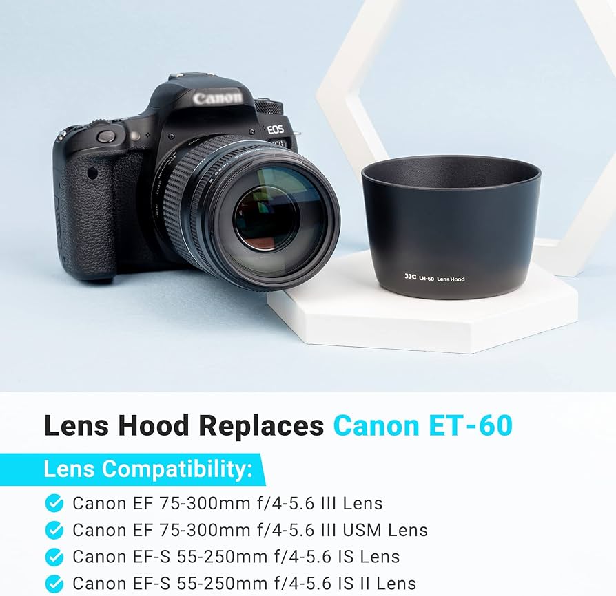 Amazon.com : JJC Camera Lens Hood Shade Fits for Canon RF 75