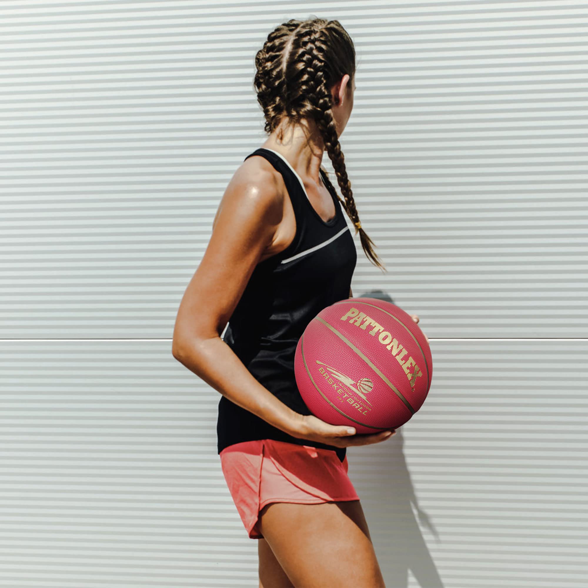 Balón de Baloncesto (72,4 cm, Talla 6, para Interior y Exterior, para Mujeres jóvenes (desinfladas)