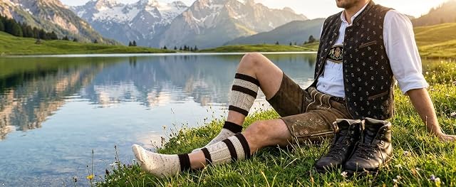 Foto 5 de 7 de krautwear Medias para traje regional para hombre, Loferl
