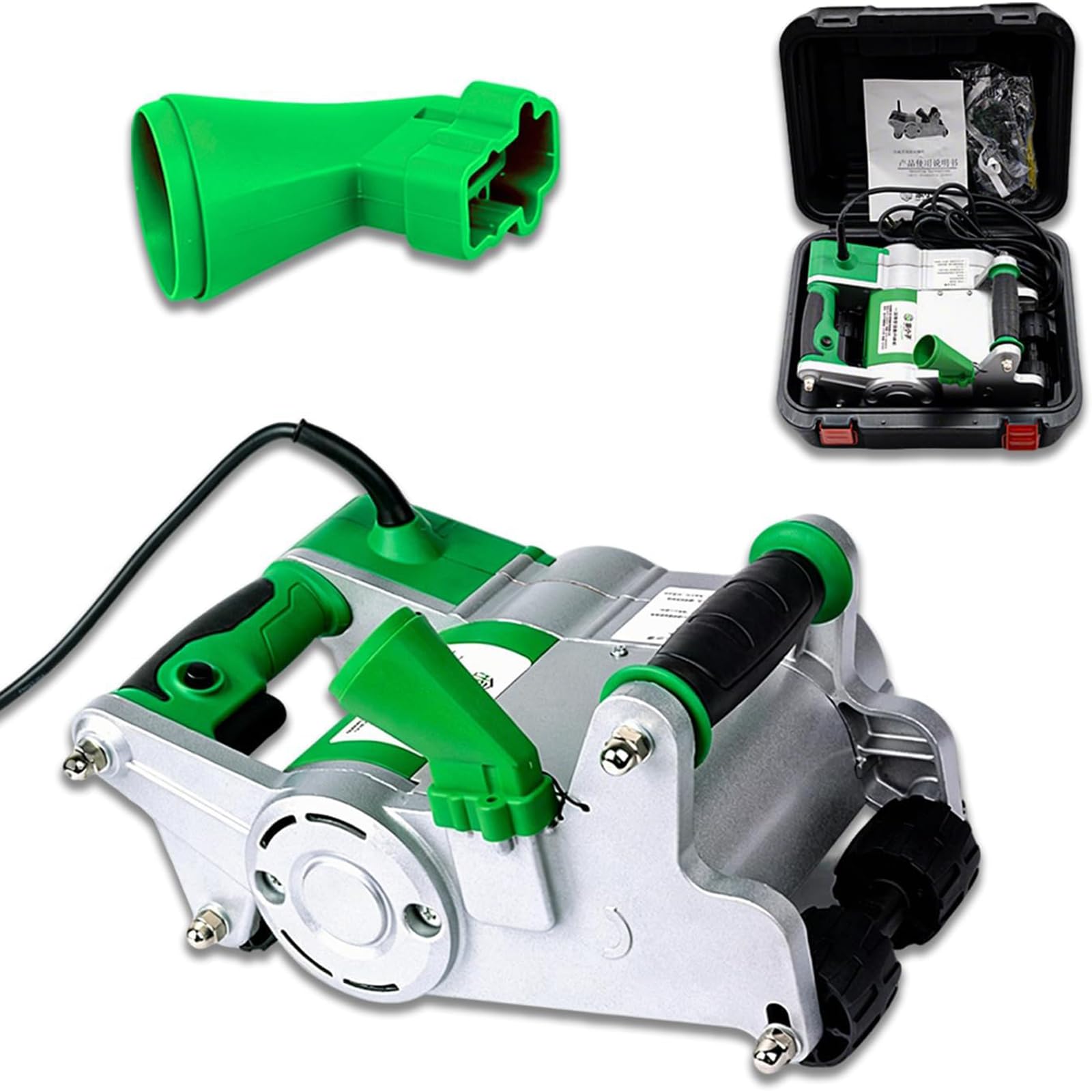 Máquina Eléctrica Para Ranurar Paredes, Cortadora De Hormigón, 1100 W | Máquina ranuradora de pared y suelo, herramienta eléctrica manual para ladrillo y cemento, profundidad ajustable