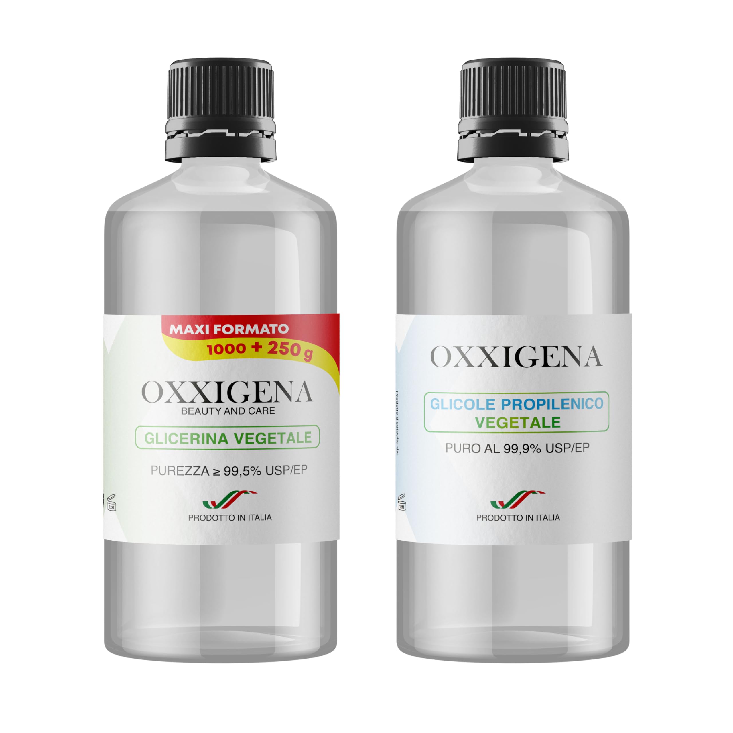 Oxxigena - BIO Kit Base Neutre 2 L, avec Glycrine Vgtale Pure Liquide  99,5% (1 L) + BIO Propylne Propylne Vgtal Liquide Pur (1 L), 50 VG / 50  PG, 100% Made in Italy, Puret Pharmaceutique : Amazon.fr: High-Tech