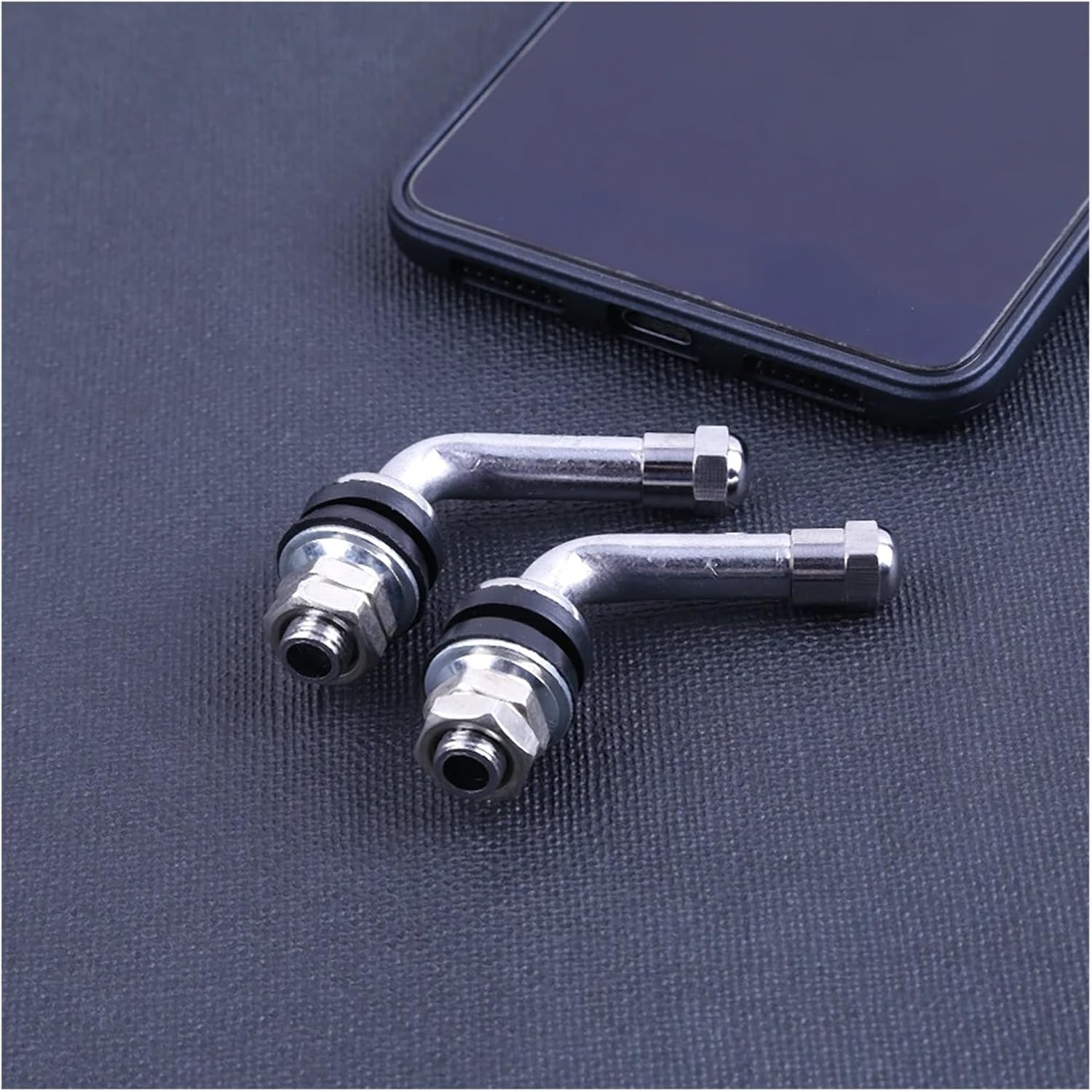 Metal Valve Stems 20 Pieces of Screw-Type, Chrome-Plated Metal Tire Valve Stems for Tubeless Tires for Tubeless Tires