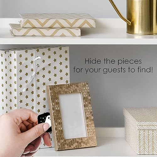 Miniatura 3 de Big Dot of Happiness Jack-O'-Lantern Halloween - Caza del tesoro para fiestas de Halloween para niños, 1 soporte y 48 piezas de juego, juego de