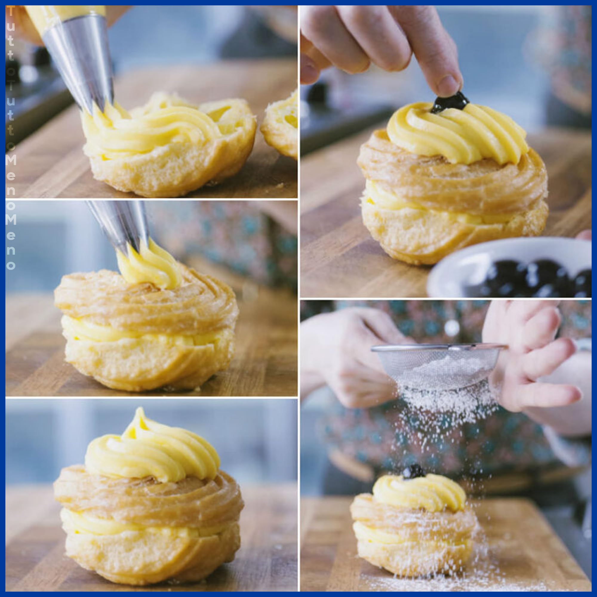 Sicignano | Spritzbeutel aus Baumwolle für Kuchendekoration Gebäck Zeppole von San Juseppe - Sahnebeutel für Süßspeisen, Dekoration Tasche (3, 40 cm)
