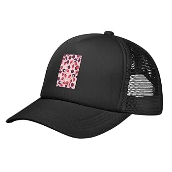 LIICHEES Strawberry Fruit Seamless Pattern Baseball Cap for