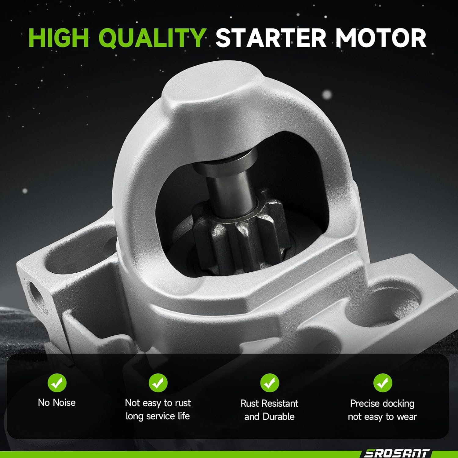 New Starter Compatible with 5.3L for 03-08 Chevrolet Silverado 1500 Tahoe 4.8L 5.3L, 03-06 Avalanche 1500, 07-08 Avalanche, 03-05 Cadillac Escalade, 04-07 Buick Rainer, 8000045 89018123 SDR0270 6494N