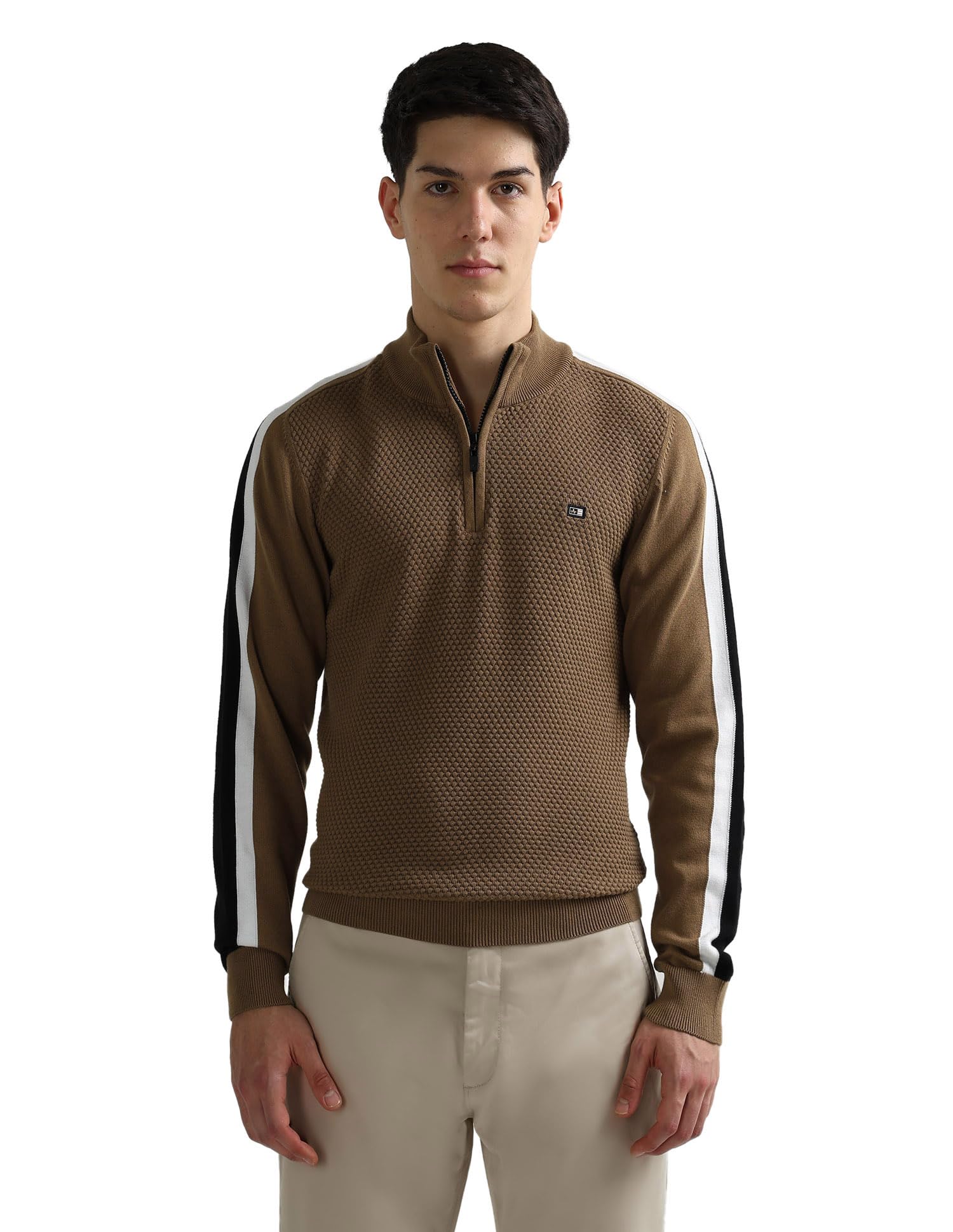 arrow sports Arrow Sport Men's Textured Regular fit Sweater-picture-22