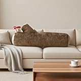 Mushroom Tree Log Pillow for Cabin Decor, 23.62 inch Long Cylinder Decorative Throw Pillow for Couch Sofa Bed, Nature Woodland Stump Accent Round Body Pillows for Home Decor Living Room (Coffee)