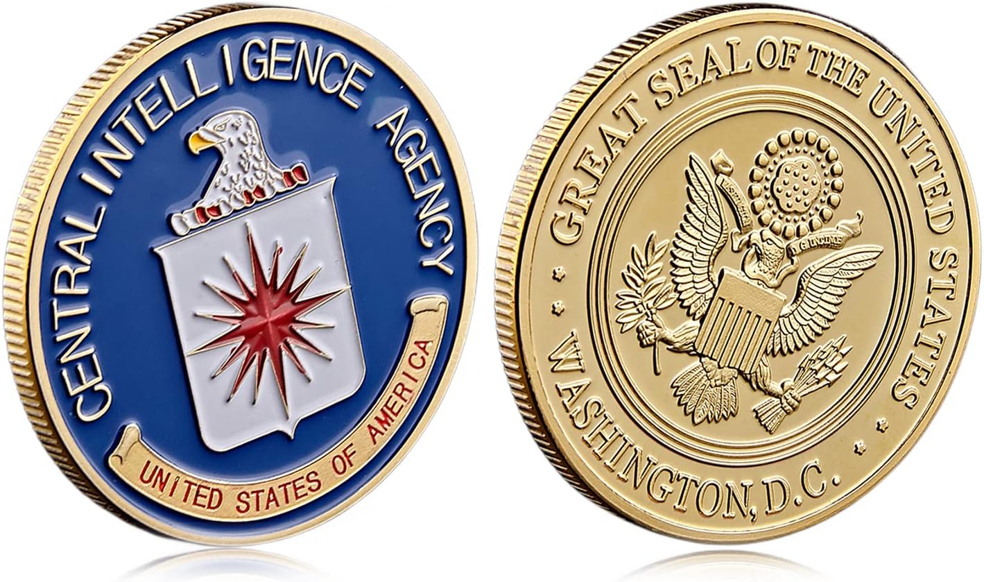Joygulls USA CIA Central Intelligence Agency Great Seal of The United States Challenge Metal Coin Collectibles Value