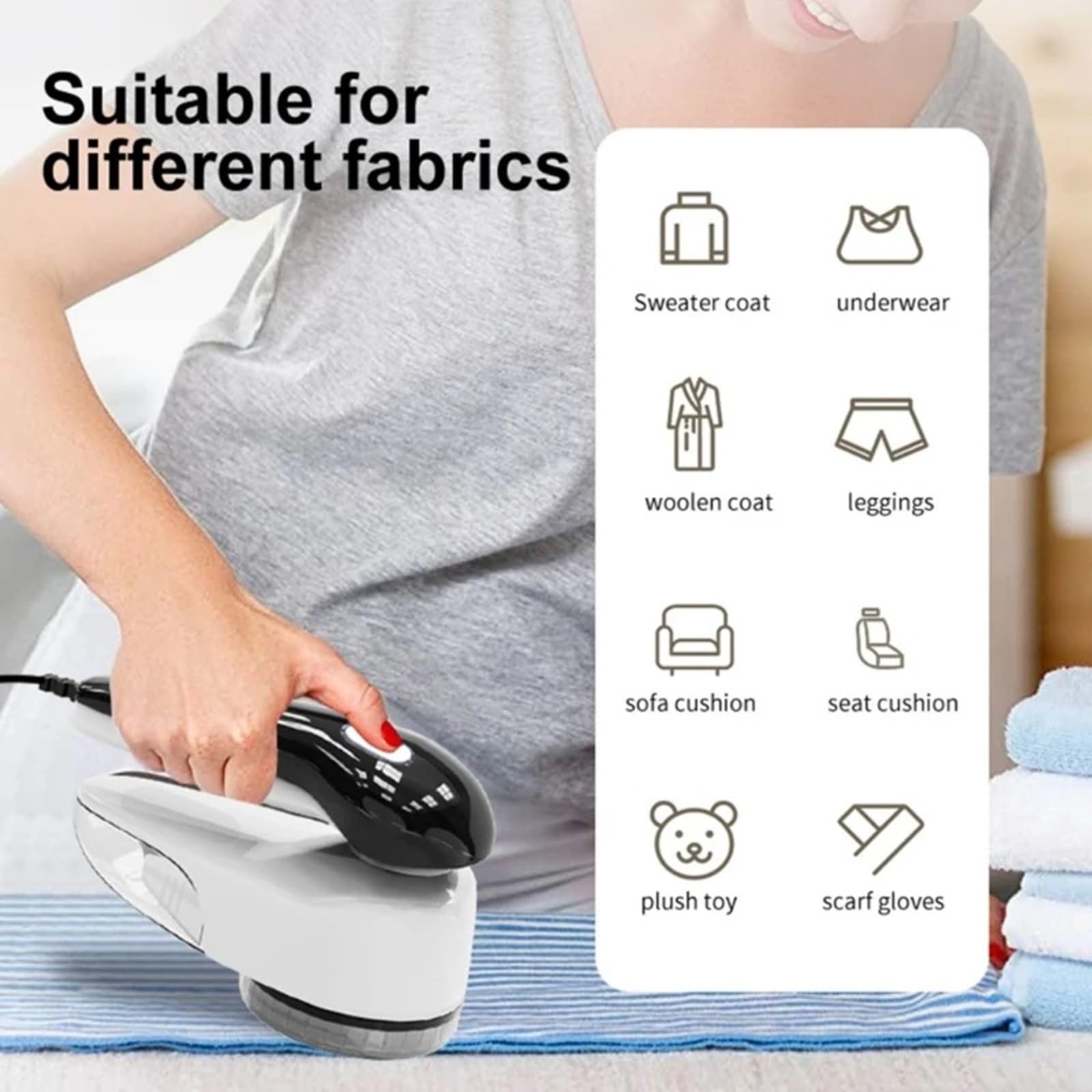 Levapelucchi Elettrico Rasoio for tessuto rimuovi pelucchi domestico con metallo for vestiti, maglioni, divani, palle for capelli Levapelucchi