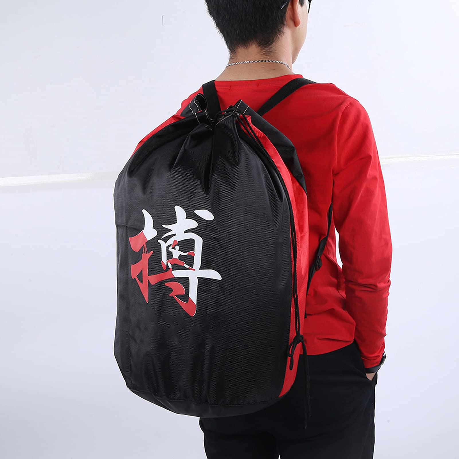 Borsa Taekwondo Adulti Portatile Sanda Taekwondo Protezioni Attrezzi Attrezzi Spalle Borsa Borse per Attrezzature per Arti Marziali(con Scritta Beat.)