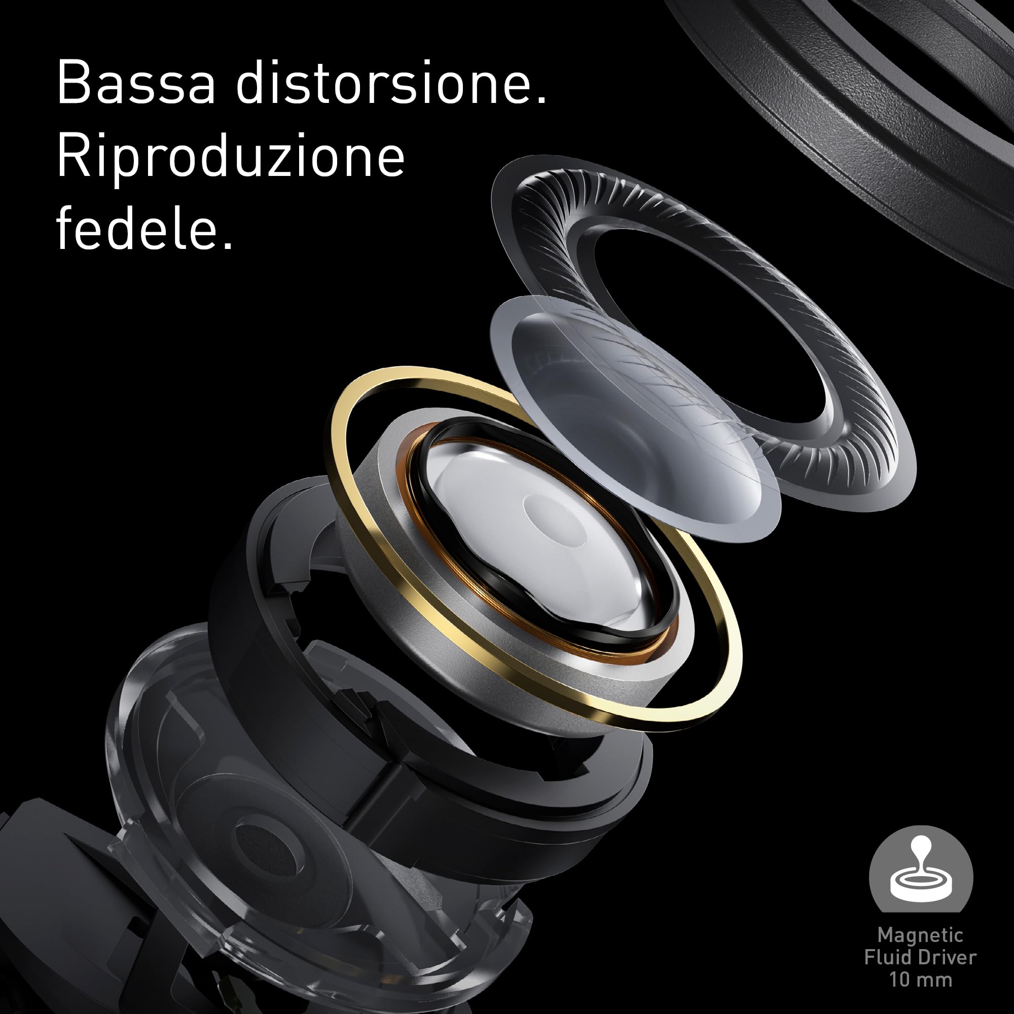 Technics EAH-AZ100E-N Auricolari Wireless con Cancellazione del Rumore, Bluetooth Multipoint, Voice Focus AI, Comode Cuffie In-Ear, Oro Champagne