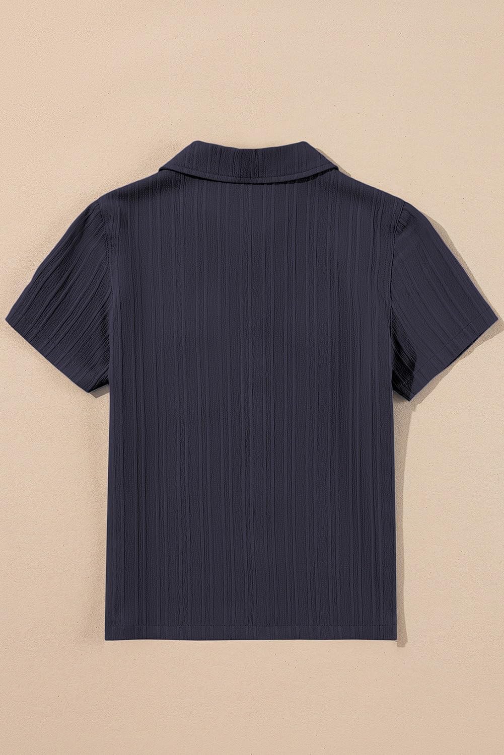 blibean Boys Button-Down Uniform Shirts Semi Formal Dress Tops with Chest Pockets - Image 2