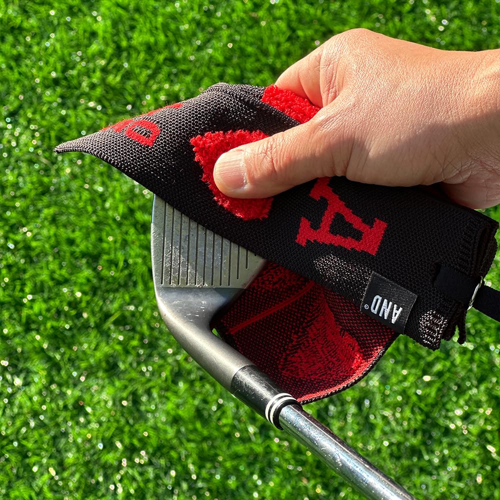 Divertida toalla de golf, I Use This Towel to Wash My Balls, regalos de golf, accesorios de golf, toallas de golf bordadas para bolsas de golf con clip, colorida (dorado espada)