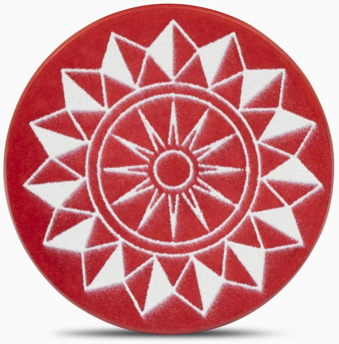 Splay Carrom Striker Tournament and Board Game Striker | Smooth Surface & Excellent Re-Bounce | Standard Size of 40mm diameter and 7mm Height, Acrylic 15 grams weight Carry Box Case (Red Color)