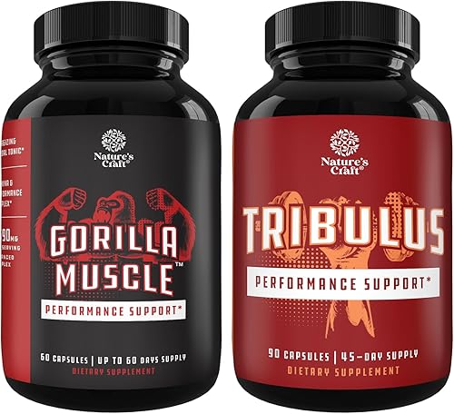 Paquete de refuerzo de prueba extra fuerza para hombres y extracto de tribulus terrestris - Suplemento energético natural para hombres con cabra