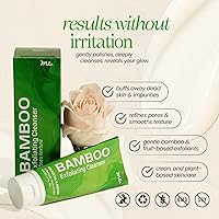 Vista 2 de Mudita Earth - Exfoliante facial de microdermoabrasión de bambú, 4 onzas, limpiador exfoliante probado por dermatólogos para cara y cuerpo, acné