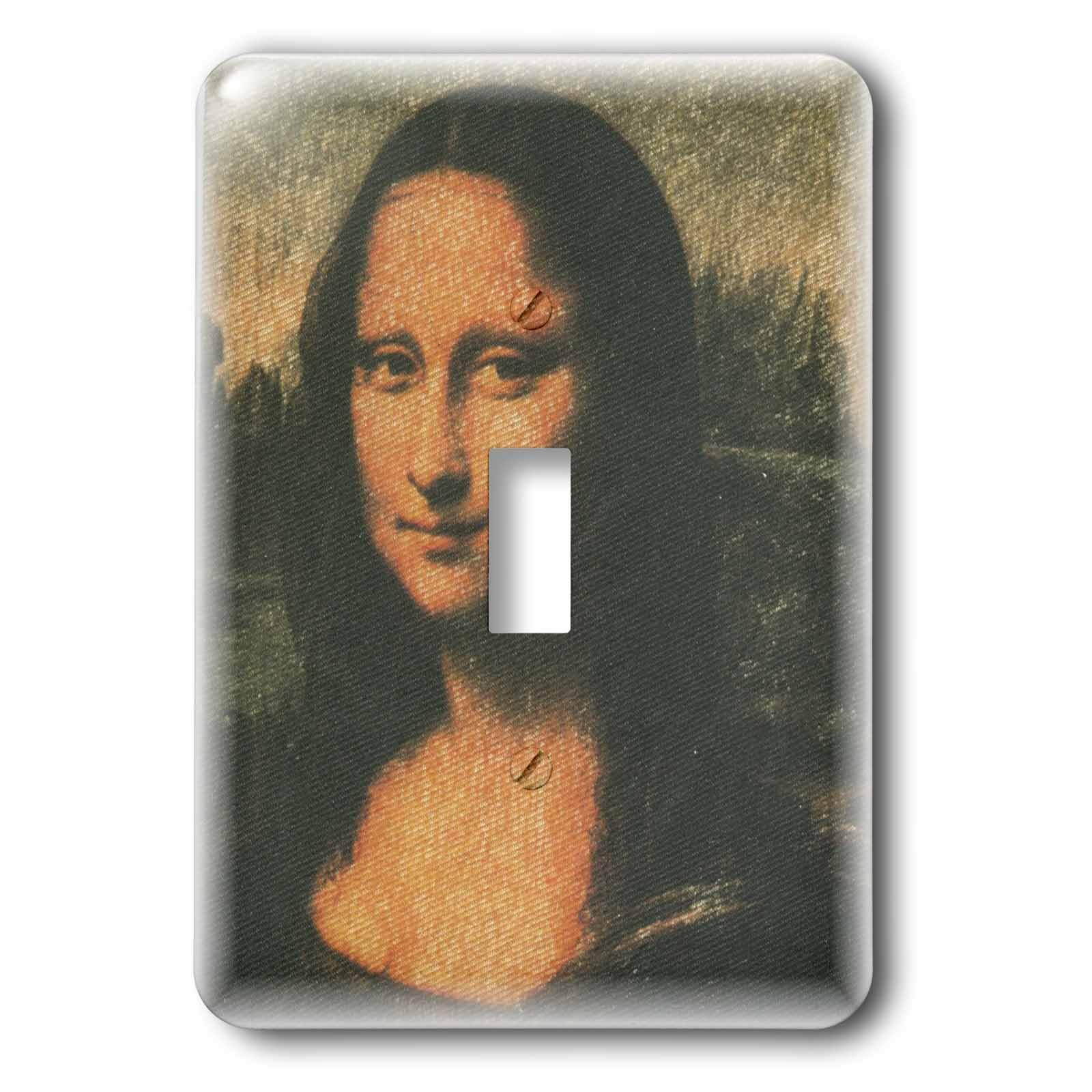 Interrupteur à bascule Mona Lisa multicolore pour salon élégant 3dRose Lsp_34632_1