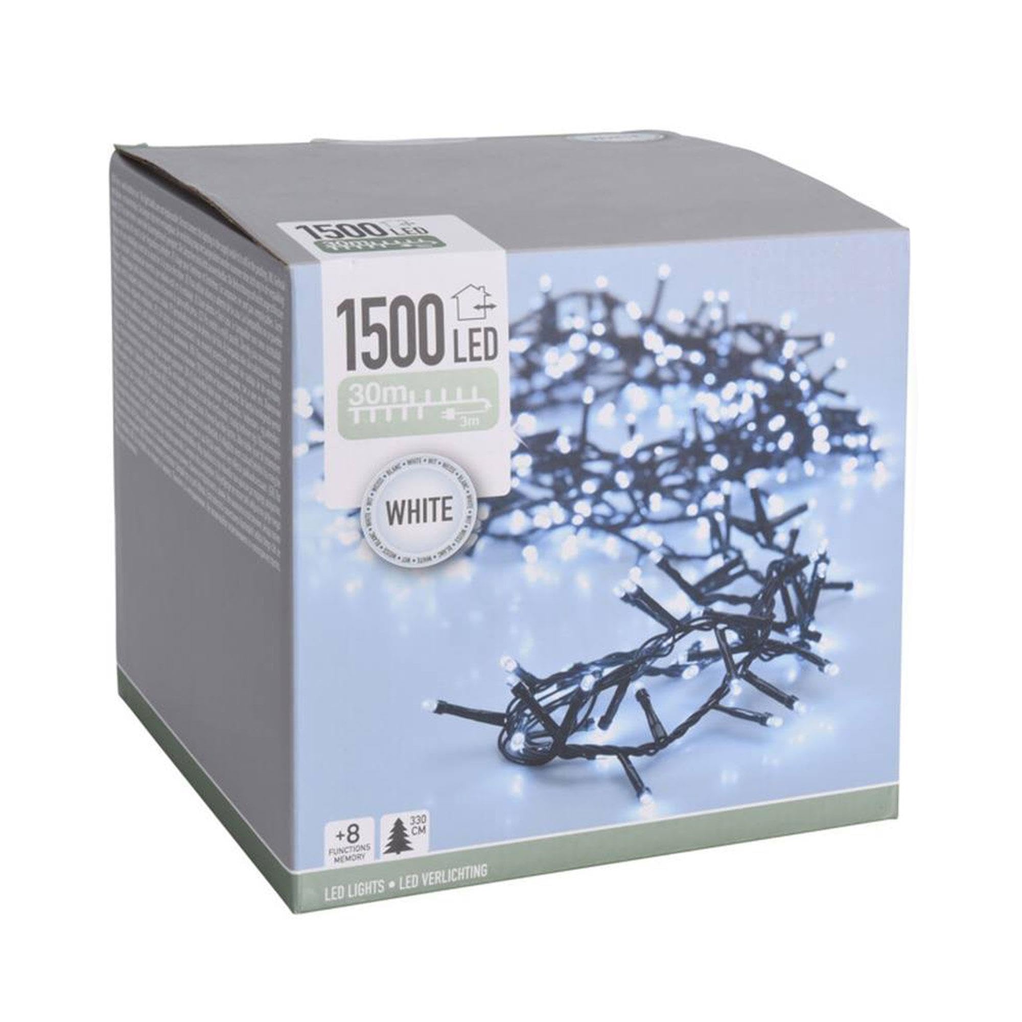 Well Home Girlanda oświetlenie bożonarodzeniowe z 1500 diodami LED biały - 30 metrów
