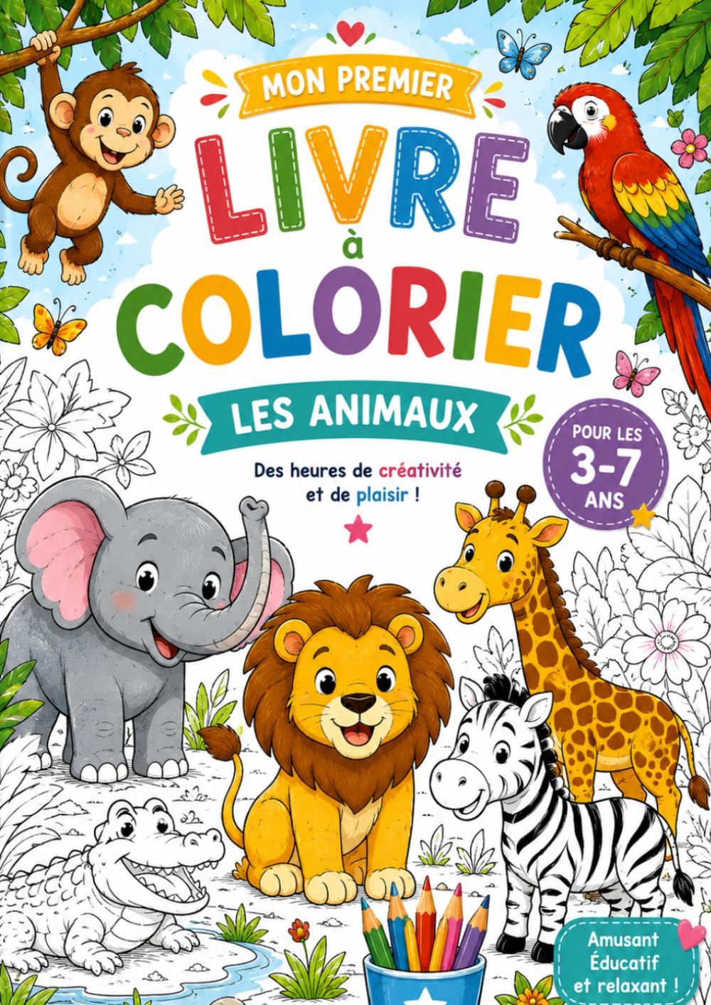Livre de Coloriage: Les animaux