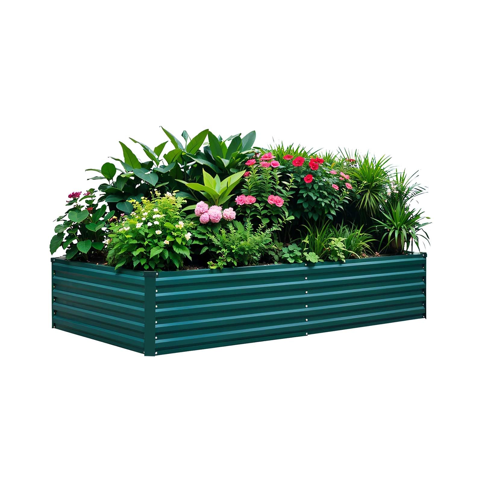 BUTUNITA Raised Garden Bed 8×4×1.5 ft