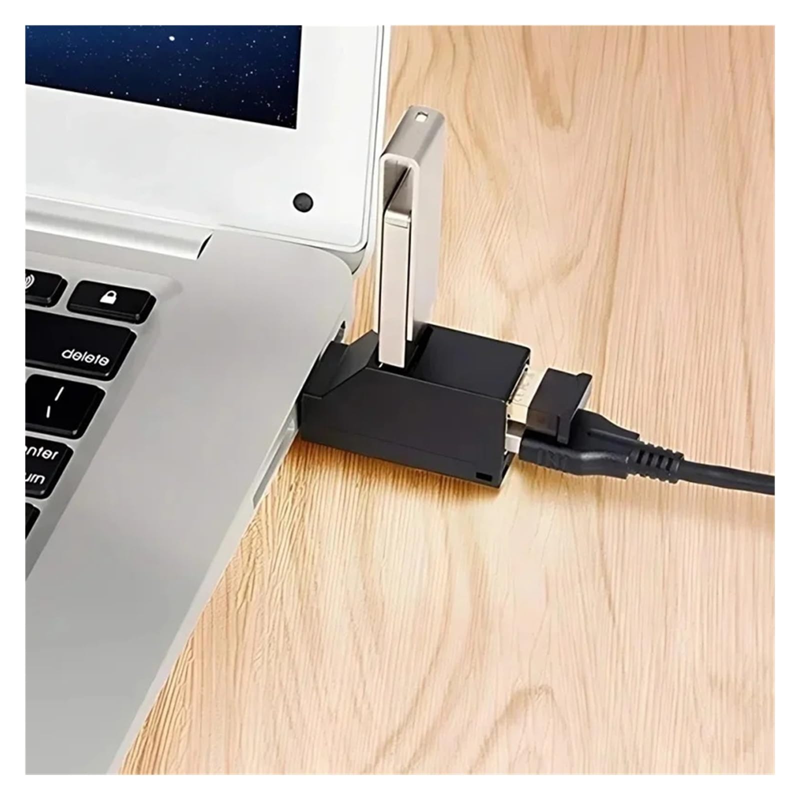 1/2 szt. 3-portowy hub USB szybki rozdzielacz do laptopa PC transfer danych (2 szt. mix 2.0)