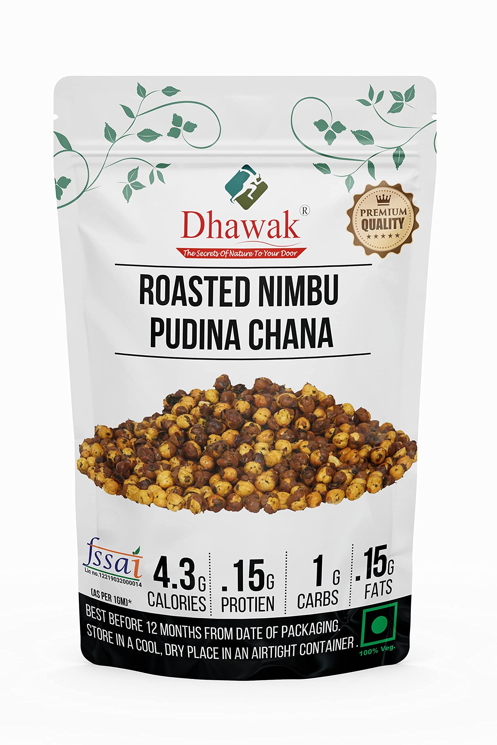 Dhawak Roasted Nimbu Pudina Chana - 900 GMS. [Spicy, Roasted Flavoured Chana] (B07WTBY175) Amazon Price History, Amazon Price Tracker