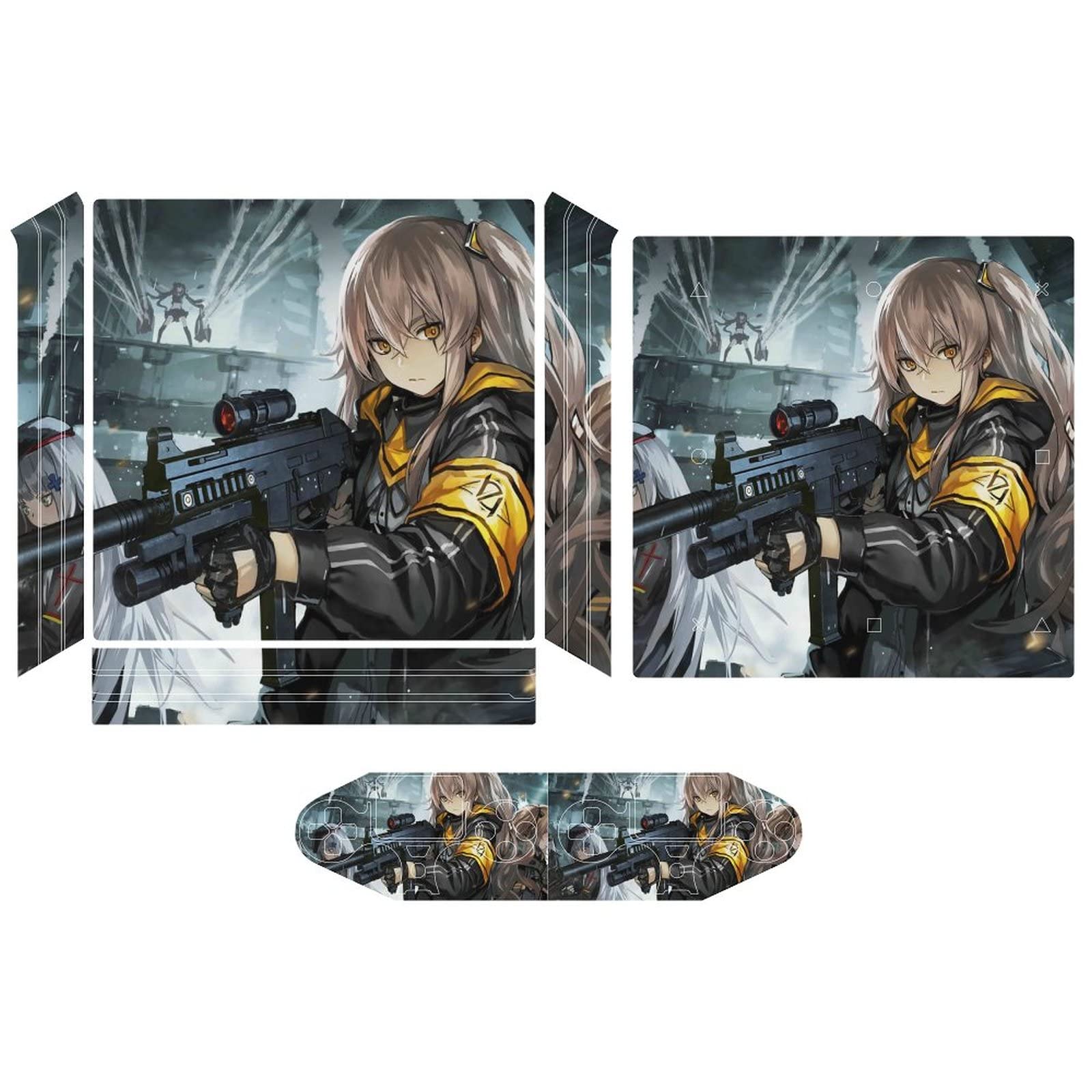 Amazon.co.jp: for PS4 Pro スキンシール セット 少女前線 ゲーム 
