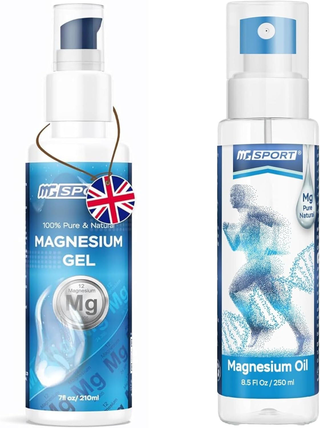 High Absorption Magnesium Gel and Oil Bundle - Supports Leg Cramps and Muscle Recovery
