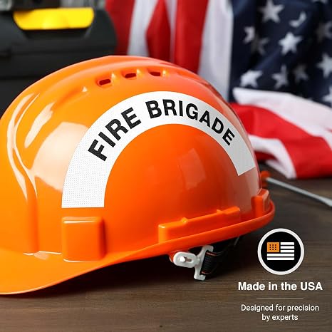 Fire Brigade Hard Hat Sticker,