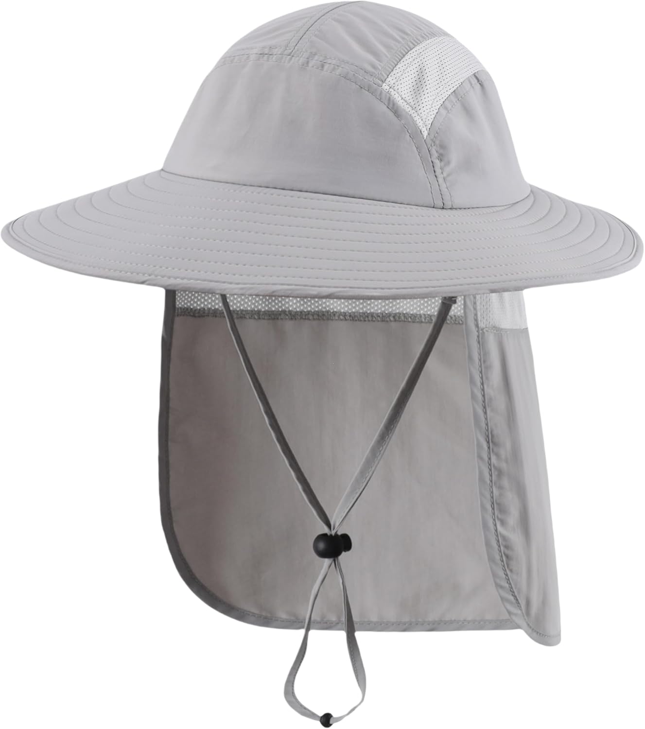 UPF 50+ Wide Brim Fishing Hat for Men & Women with Neck Flap