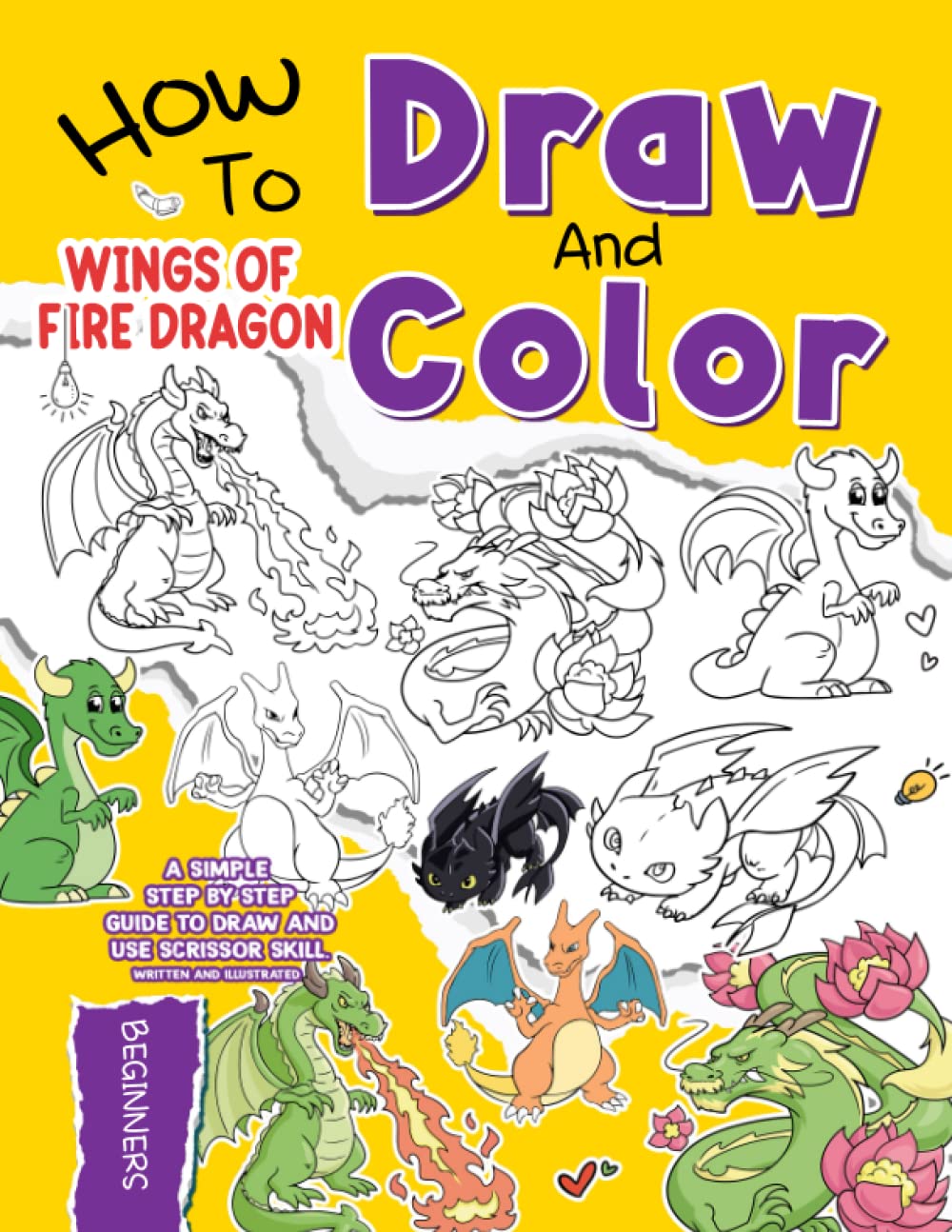 Buy How To Draw And Color Wings Of Fire Dragon A Simple StepbyStep