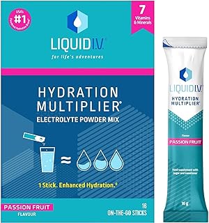 Hydration Sachets | Passion Fruit| Electrolyte Powder Mix | 1 Pack (16 Sticks) | 7 Vitamins and Minerals | Vegan