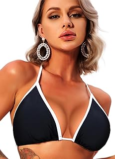 Halter String Triangle Bikini Top for Women Sexy Brazilian Swimsuit Bathing Suit Swim Top