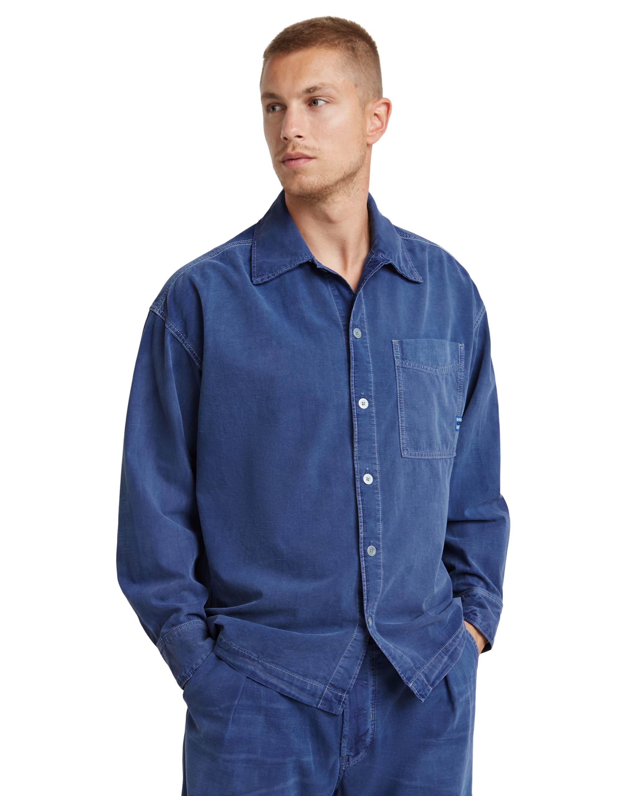 G-STAR Herren Boxy Fit Overshirt Polo Shirt