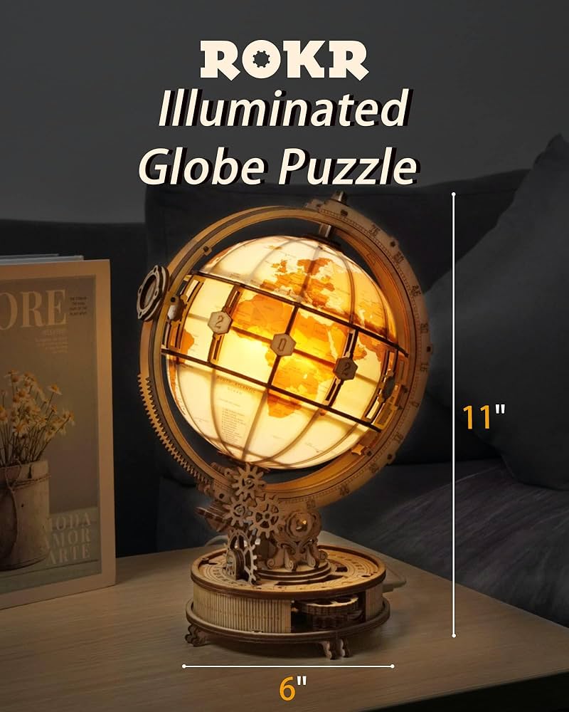 Amazon.com: ROKR 3D Wooden Puzzles for Adults-LED Illuminated