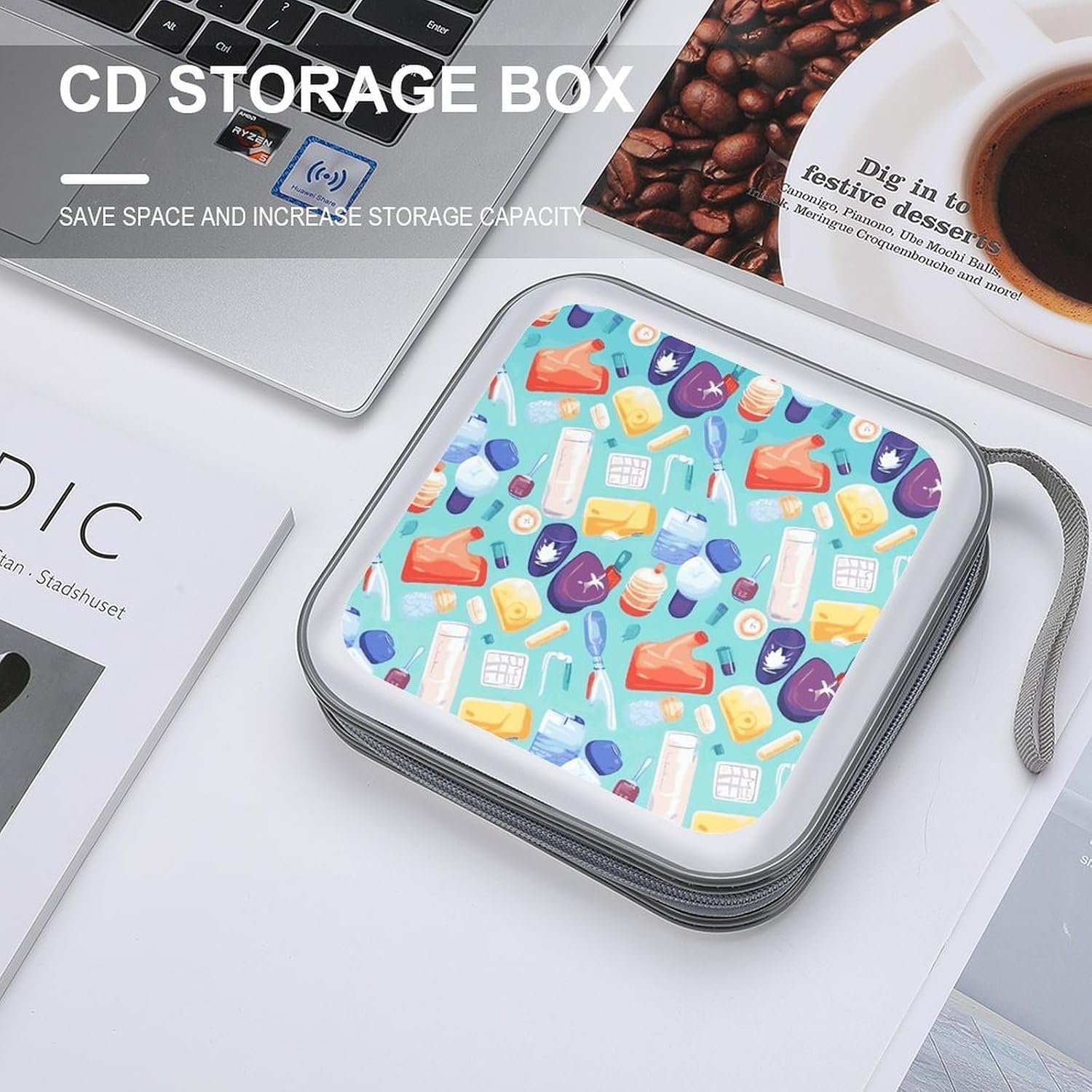 Gradient Medical Items Pattern CD Case CD Storage Box DVD Sleeves