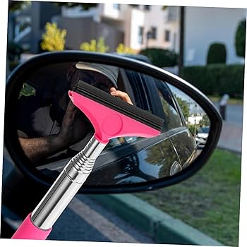 Extendable Car Rearview Mirror Wiper Telescopic Car Mirror Wiper Long Handle Car Cleaning Tool Rearview Mirror Glass Defogger
