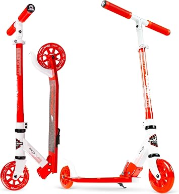 Madd Gear Kick Scooter for Kids Age 6-12, Foldable, Light-Up Wheels