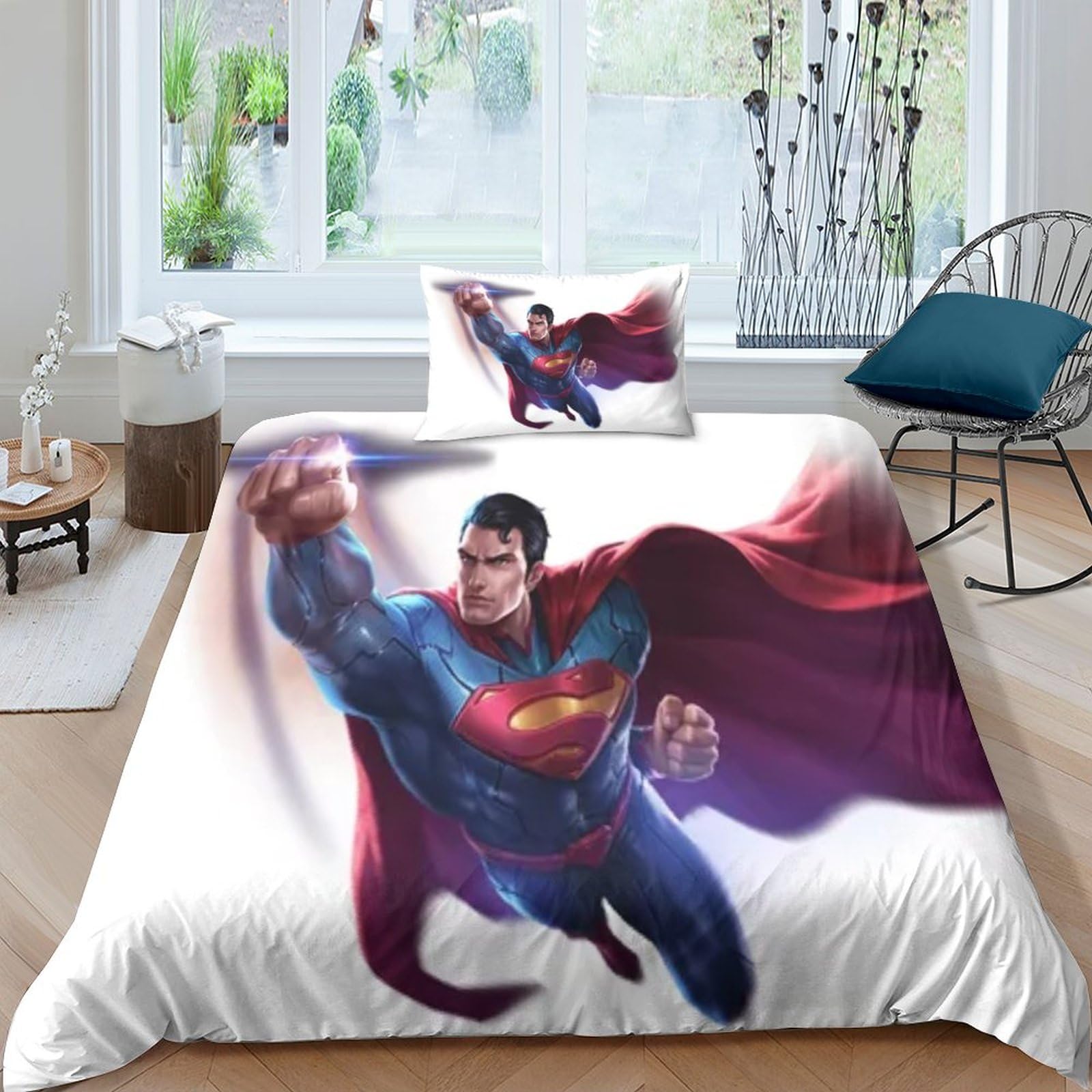 Linge de lit 3D géométrique Superma parure microfibre pour chambre