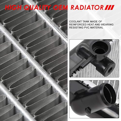 Vista 79 de Auto Dynasty Radiador compatible con 06-10 Mazda 5 2.3L AT, DPI 2894 Radiador de enfriamiento de 1 fila estilo fábrica, núcleo de aluminio