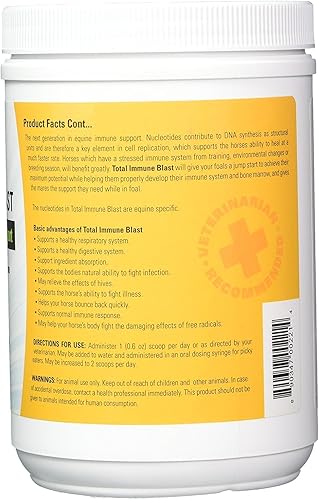 Miniatura 2 de Ramard Total Immune Blast - Apoyo inmunológico equino, suplemento de vitamina y polvo de caballo con zinc, selenio, Omega 3, Omega 6 y vitaminas con