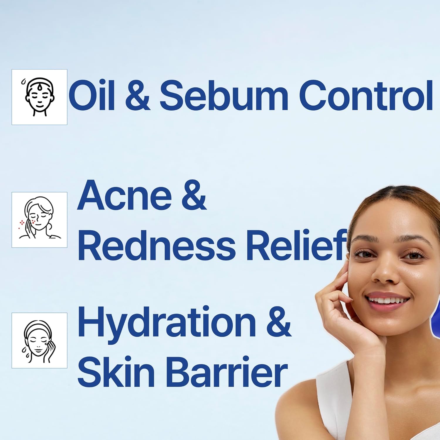 ACNI Dr. 1st Control Serum, Fast-Soothing Formula for Acne-Prone Skin, Non-Comedogenic Daily Serum for Oil-Water Balance, Korean Skin Care (1.35 fl.oz./40ml) - Image 8