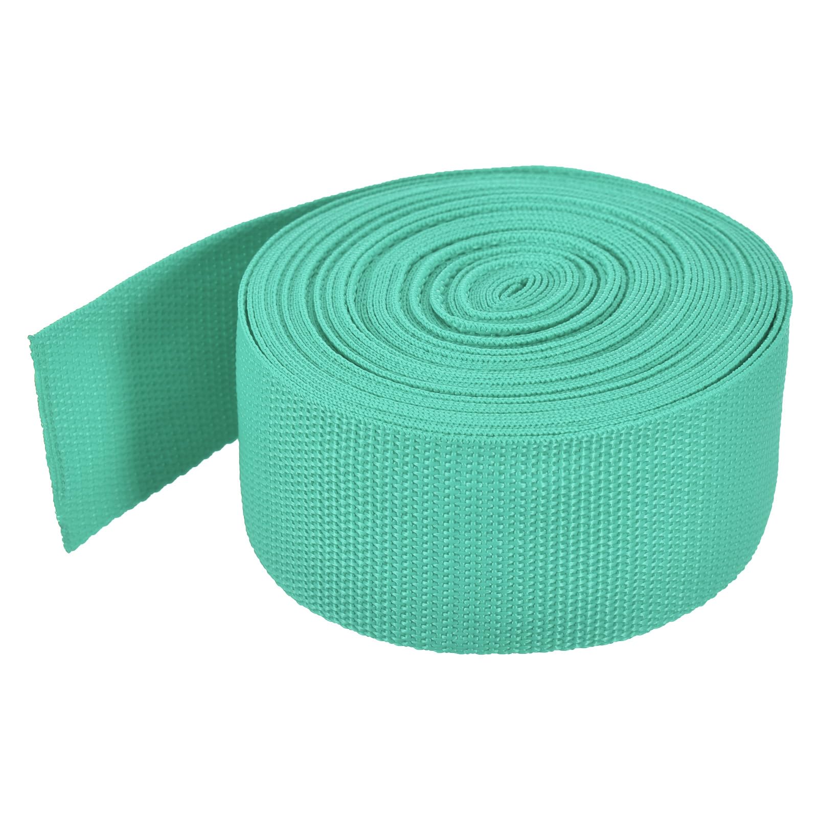 MECCANIXITY Lightweight Polypropylene Webbing Strap 2" 10 Yard Backpack Strapping Band Turquoise Green for Outdoor Luggage Cargo Straps