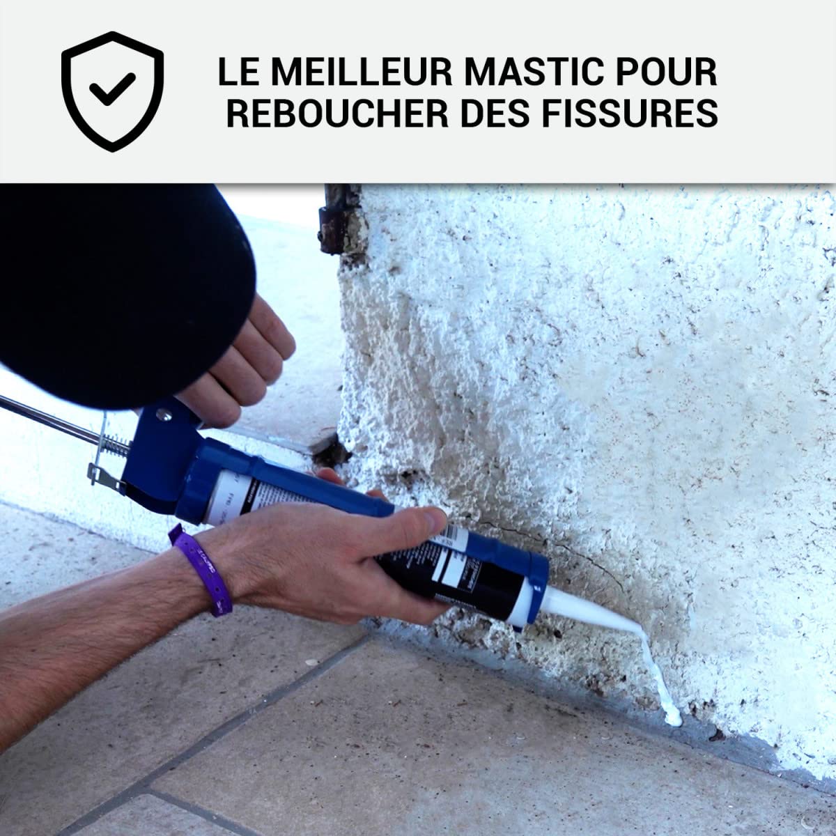 Joint Acrylique, Mastic d'Étanchéité, Mur et Porte 300 ml x 12 Blanc